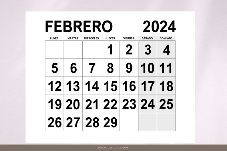 Calendario 2024 En Español Printable 2024 Spanish Calendar Inicio