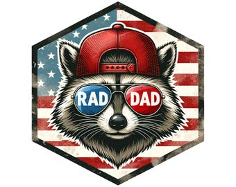 Rad Dad PNG / Design maglietta Rad Dad / Sublimazione festa del papà PNG / File PNG Rad Dad / Regalo Rad Dad per lui / Maglietta Rad Dads png