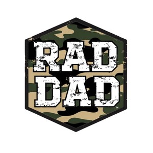 Camo Rad Dad PNG | Rad Dad Shirt Design | Father&#39;s Day Sublimation PNG | Rad dad PNG File | Rad Dad Gift for Him | Funny Raccoon png