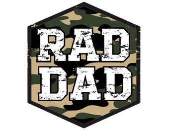 PNG mimetico Rad Dad / Design maglietta Rad Dad / Sublimazione festa del papà PNG / File PNG Rad Dad / Regalo Rad Dad per lui / Procione divertente png