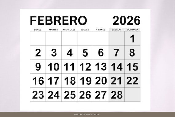 スペイン語版カレンダー 2026 |印刷可能な 2026 年のスペイン語
