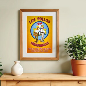 Breaking Bad Poster: Los Pollos Hermanos Gus Fring Retro Werbung Home Decor Wand Kunst Druck Geschenk Bild 5