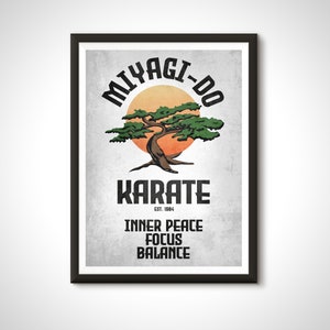 Póster de la película Karate Kid Cobra Kai, Miyagi Do, impresión - Decoración del hogar, arte de pared, regalo
