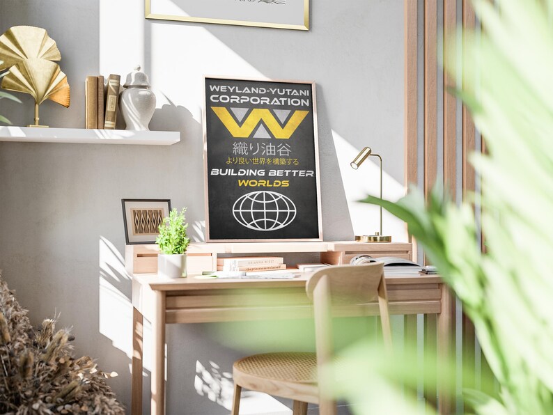 Alien Movie Poster: Weyland Yutani Retro Ad Home Decor Wall Art Print Cadeau afbeelding 4