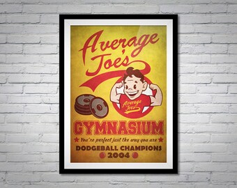 Dodgeball Average Joes Gym Movie Poster Print - Alternative Wall Art Gift Home Decor