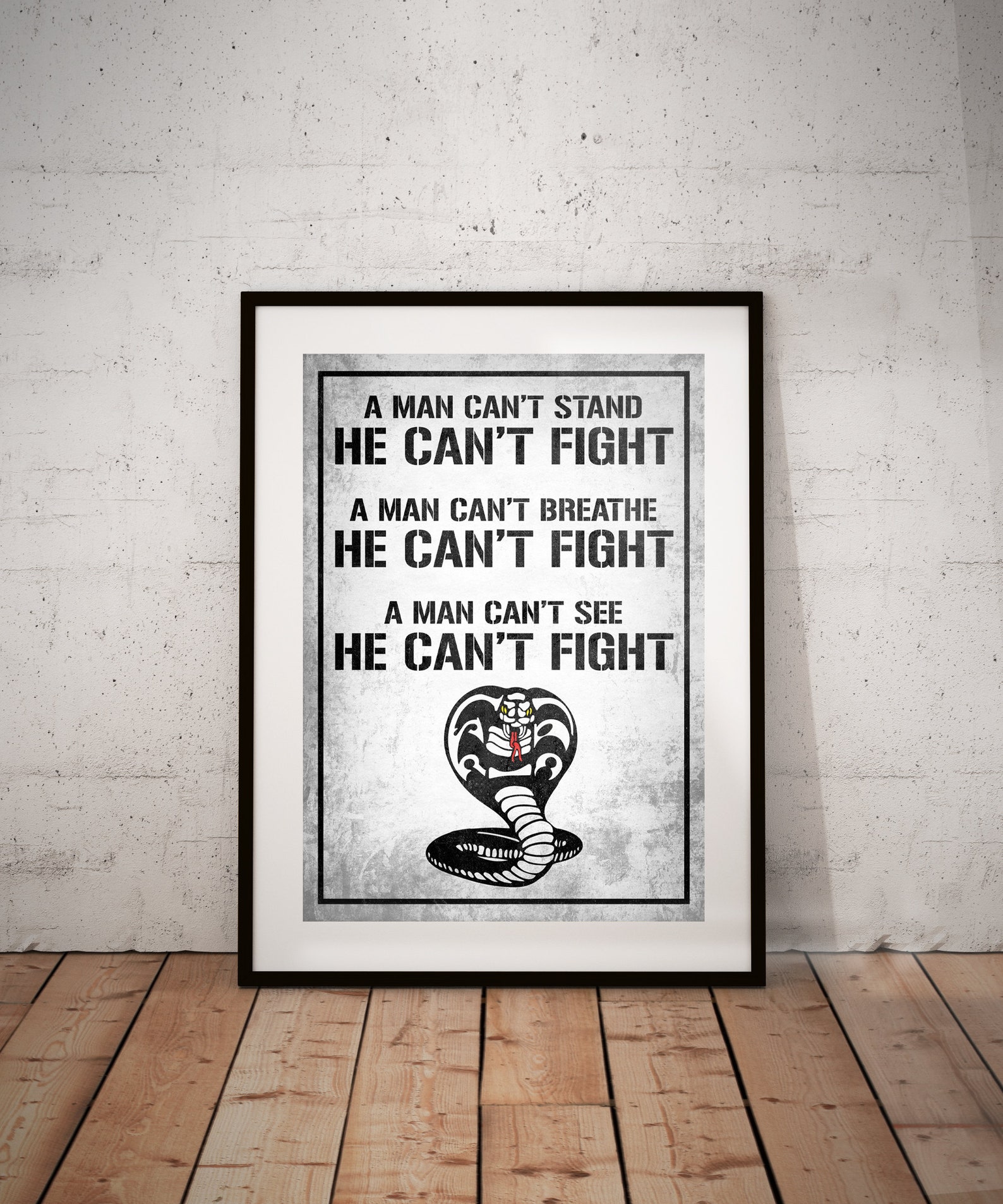 Cobra Kai Quicksilver Method Karate Kid TV Movie Poster Print Etsy UK