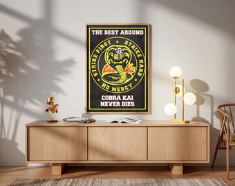 Cobra Kai Karate Kid Filmposter: Johnny Johnny Never Dies Retro Wohnkultur Wand Kunst Druck Geschenk