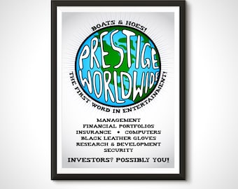 Step Brothers Movie Poster Prestige Worldwide Advert Print - Home Decor Retro Ad Wall Art Gift