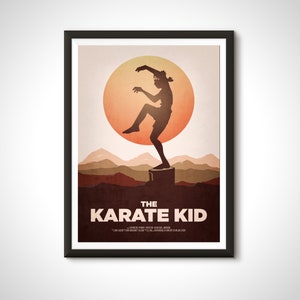 Karate Kid Cobra Kai Minimalist Print Karate Movie Poster - Home Decor Wall Art Gift