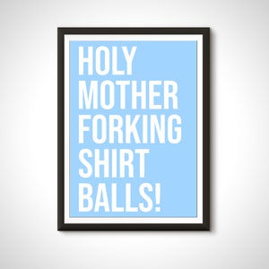 Poster del film TV The Good Place, citazione tipografica, stampa - Decorazione da parete per la casa, regalo