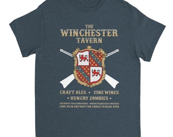 Shaun of the Dead Shirt: Winchester Tavern Pub Zombie Horror Cornetto Tee Gift Unisex S - 3XL