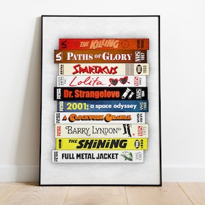 Stanley Kubrick Movie Poster Retro VHS Print - Birthday Wedding Anniversary Gift Wall Art