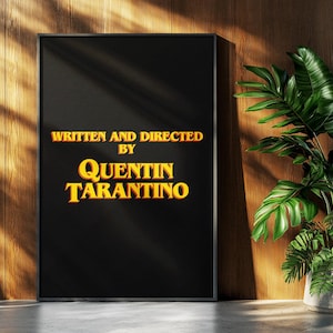 Quentin Tarantino Film Poster: Regisseur Minimalist Print Retro Vintage Minimalismus Wand Kunst Geschenk