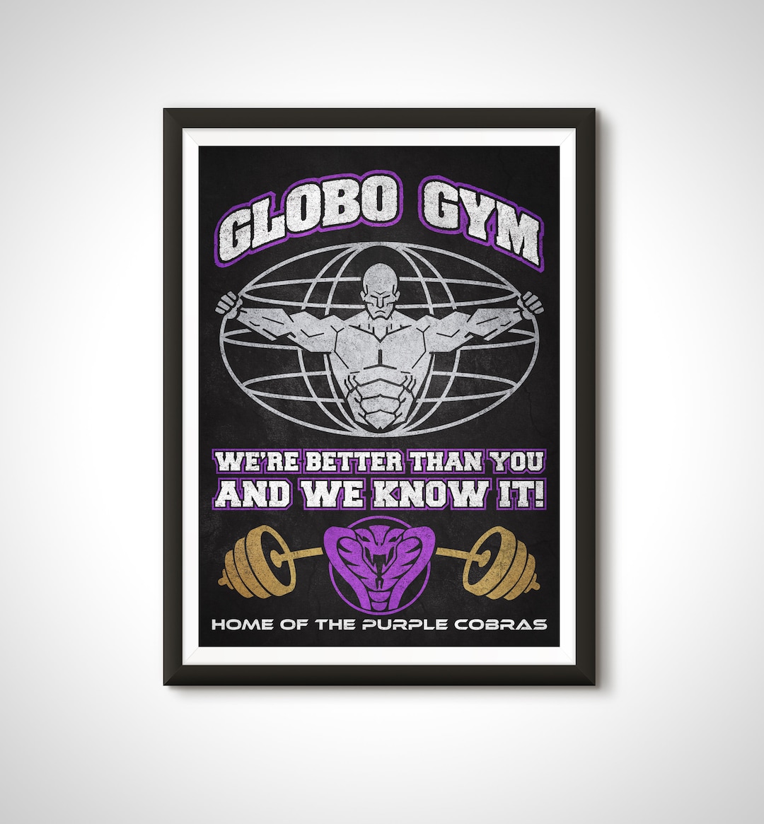 Dodgeball Movie Poster Globo Gym Print Home Decor Retro Ad Fitness