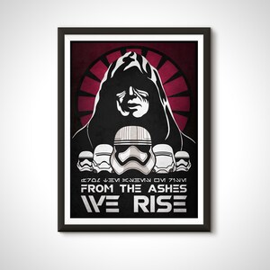 Star Wars Movie Poster First Order Propaganda Emperor Print - Home Decor Wall Art Gift
