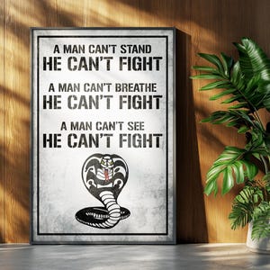 Cobra Kai Karate Kid Filmposter: Johnny Todquequesilver Retro Wohnkultur Wand Kunst Druck Geschenk Bild 4