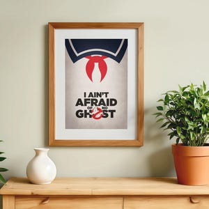Poster Ghostbusters: citazione famosa Stay Puft Marshmallow Man, decorazione da parete retrò, regalo per la casa immagine 4