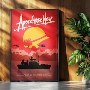 Apocalypse Now Film Poster: Vietnam Krieg Minimalistischer Druck Retro Vintage Minimalismus Wand Kunst Geschenk