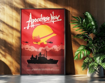 Apocalypse Now Movie Poster: Vietnam War Minimalist Print Retro Vintage Minimalism Wall Art Gift