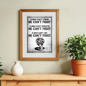 Cobra Kai Karate Kid Filmposter: Johnny Todquequesilver Retro Wohnkultur Wand Kunst Druck Geschenk Bild 3