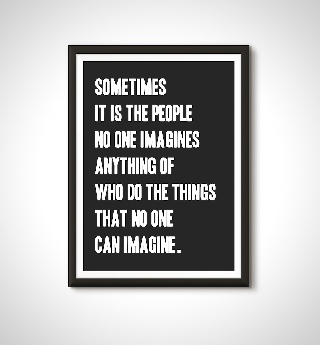 Imitation Game movie poster featuring Alan Turing with inspirational typography