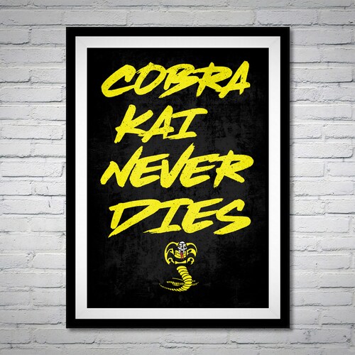 Cobra Kai Quicksilver Method Karate Kid TV Movie Poster Print Etsy UK