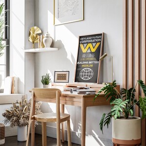Alien Movie Poster: Weyland Yutani Retro Ad Home Decor Wall Art Print Cadeau afbeelding 3