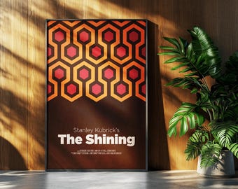 The Shining Movie Poster: Stephen King Minimalist Film Print Retro Vintage Minimalism Wall Art Gift