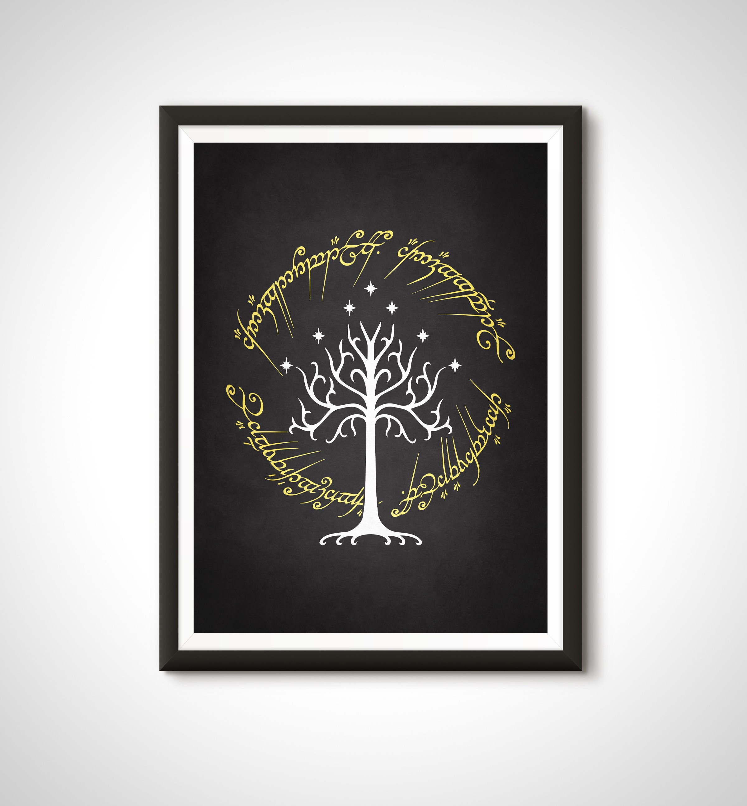 Lord of the rings- Anduril White Tree vector Stock Vector | Adobe Stock
