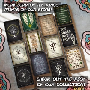 Lord of the Rings Travel Print: Bree Retro Vintage Fantasy Wall Art Movie Poster Gift image 7