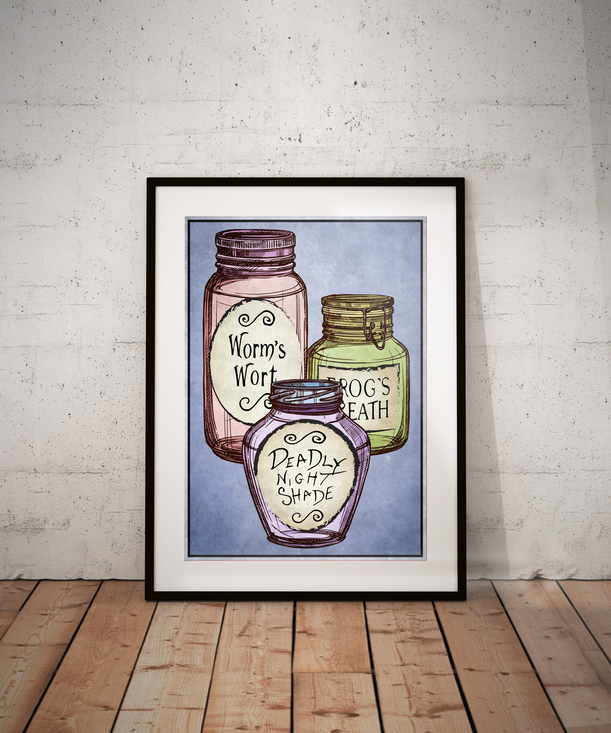 Nightmare Before Christmas Movie Poster Sally Frogs Breath Alchemy Tim ...