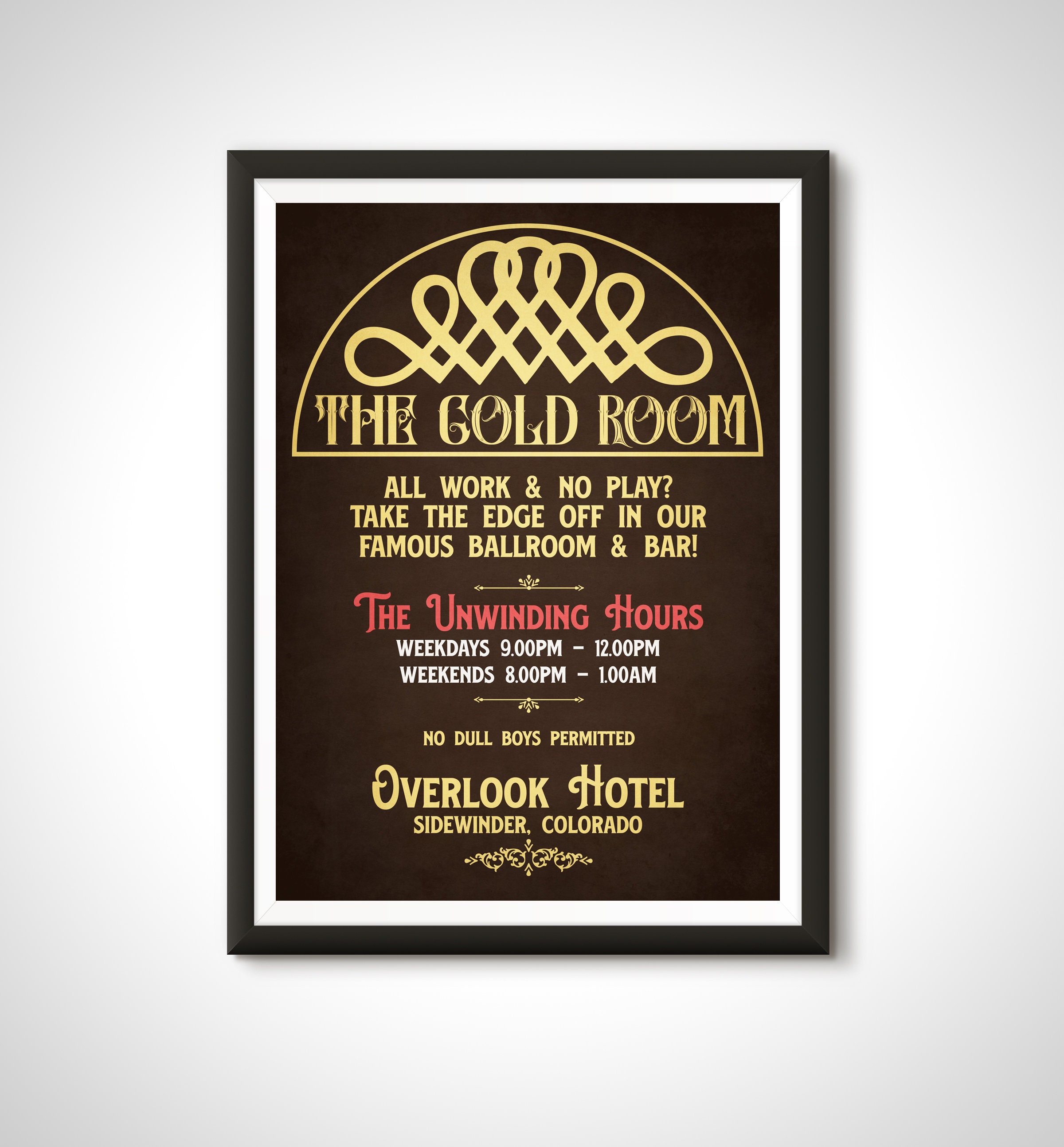 The Shining Limited Edition 24k Gold Plated The Overlook