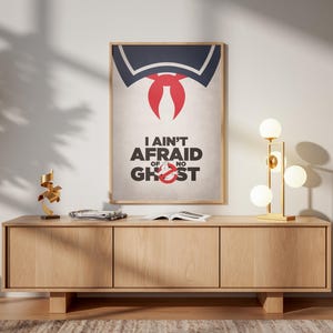 Poster Ghostbusters: citazione famosa Stay Puft Marshmallow Man, decorazione da parete retrò, regalo per la casa immagine 2