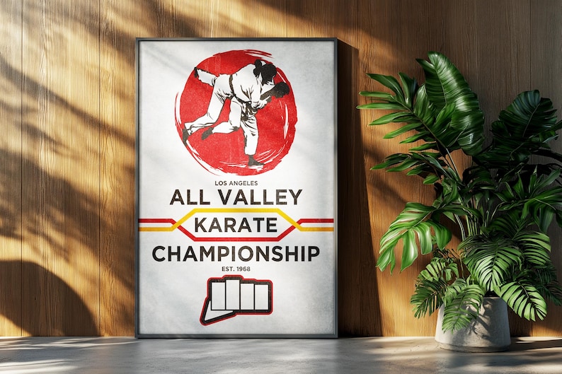 Póster de la película Cobra Kai Karate Kid: Impresión artística retro para decoración del hogar con LaRusso Lawrence (All Valley) imagen 4