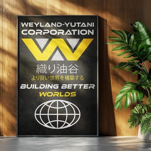 Alien Film Poster: Weyland Yutani Retro Anzeige Home Decor Wand Kunst Druck Geschenk