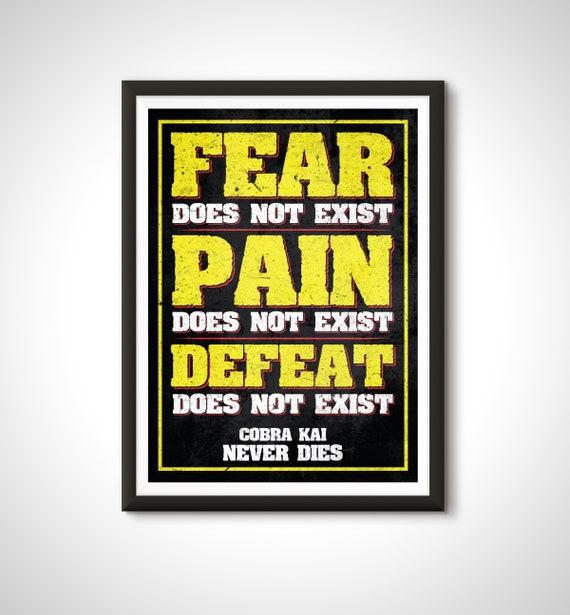 Cobra Kai Fear Pain Defeat Motto Premium T-Shirt Cobra Kai Fear Pain Defeat Motto Premium T-Shirt