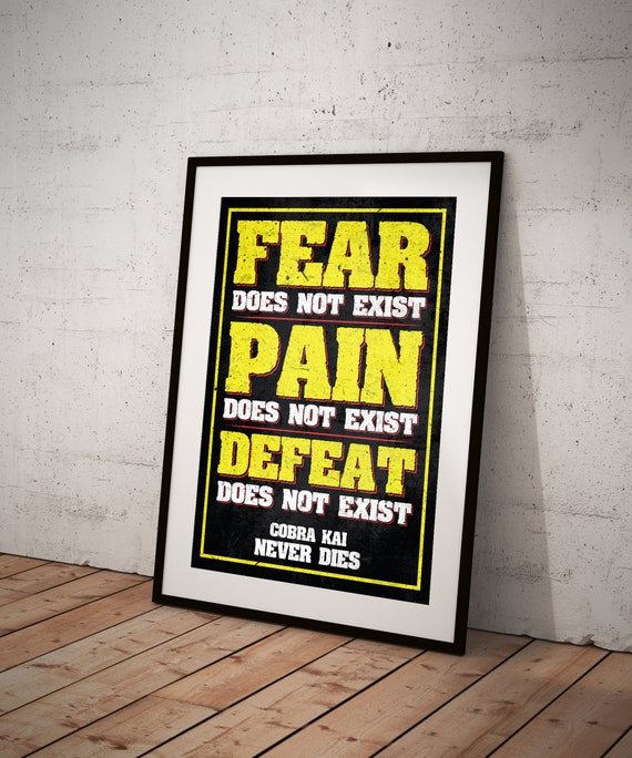 Cobra Kai Fear Pain Defeat Motto Premium T-Shirt Cobra Kai Fear Pain Defeat Motto Premium T-Shirt