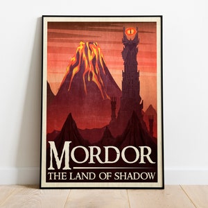 Middle Earth Banner Mordor Sauron Movie Poster Lord of the -  Denmark