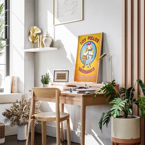 Breaking Bad Poster: Los Pollos Hermanos Gus Fring Retro Werbung Home Decor Wand Kunst Druck Geschenk Bild 3
