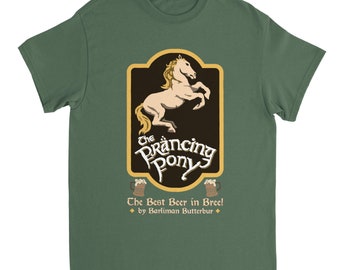 Herr der Ringe Shirt: Tänzelndes Pony Pub Inn Mittelerde Tolkien Tee Geschenk Unisex S - 3XL