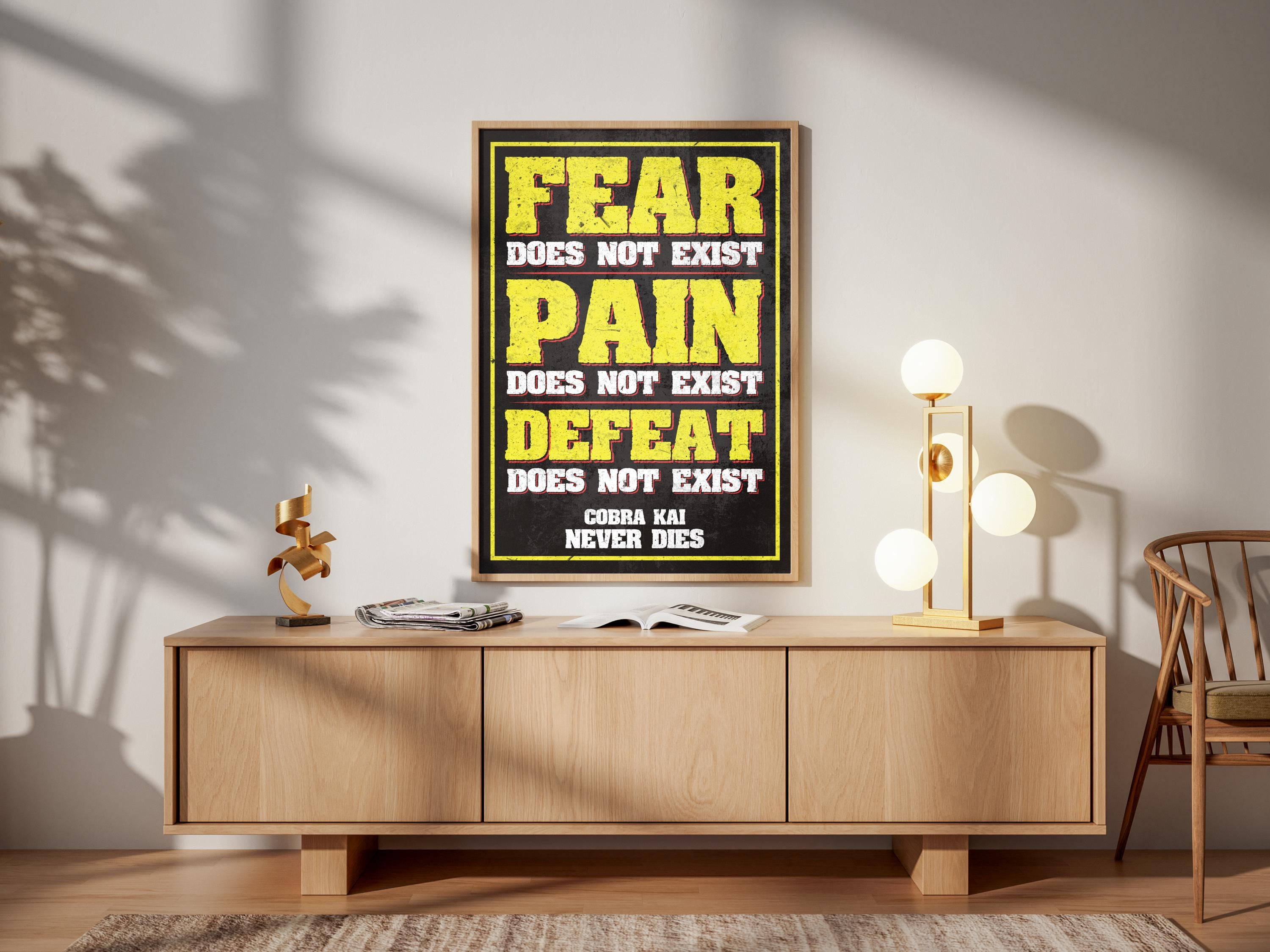 Cobra Kai Karate Kid Movie Poster: Johnny Lawrence Kreese Motto Retro Home  Decor Wall Art Print Gift - Etsy, image size:3000x2250