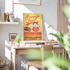 Dodgeball Movie Poster: Average Joe's Gym Fitness Retro Ad Home Decor Wall Art Print Gift image 4
