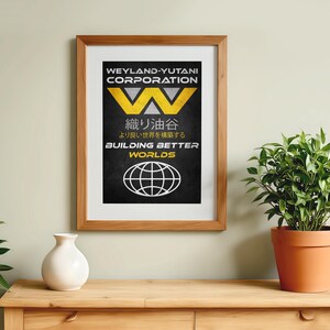 Alien Movie Poster: Weyland Yutani Retro Ad Home Decor Wall Art Print Cadeau afbeelding 5