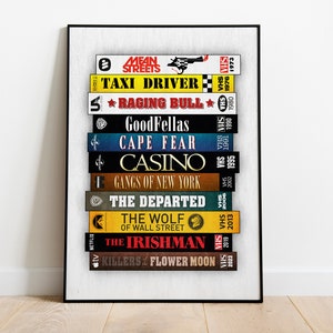 Martin Scorsese Movie Poster Retro VHS Print - Birthday Wedding Anniversary Gift Wall Art