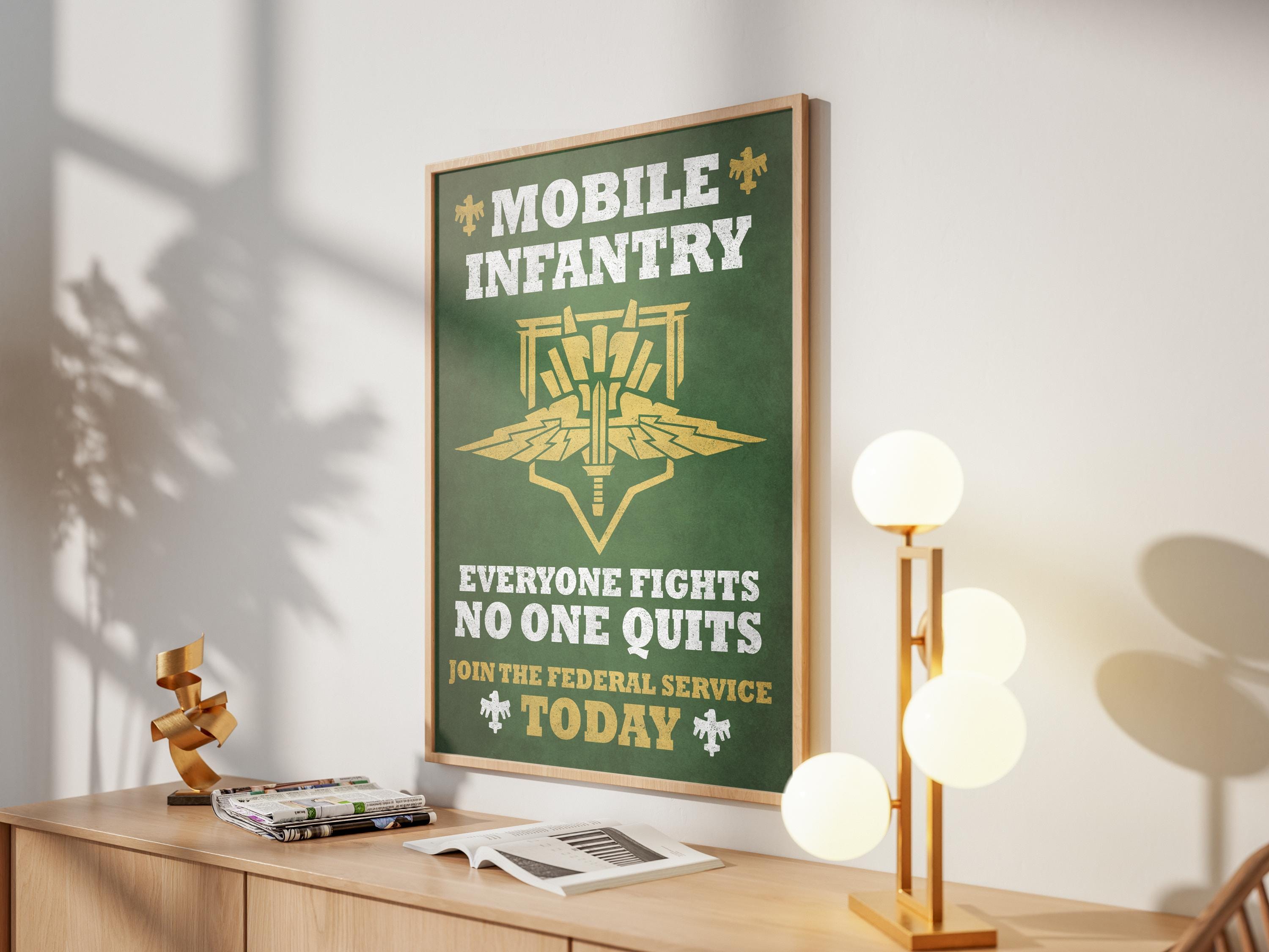 Starship Troopers Poster: Mobile Infantry Recruitment Propaganda