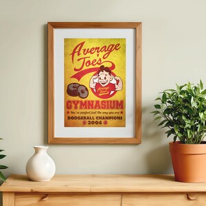 Dodgeball Movie Poster: Average Joe's Gym Fitness Retro Ad Home Decor Wall Art Print Gift image 5