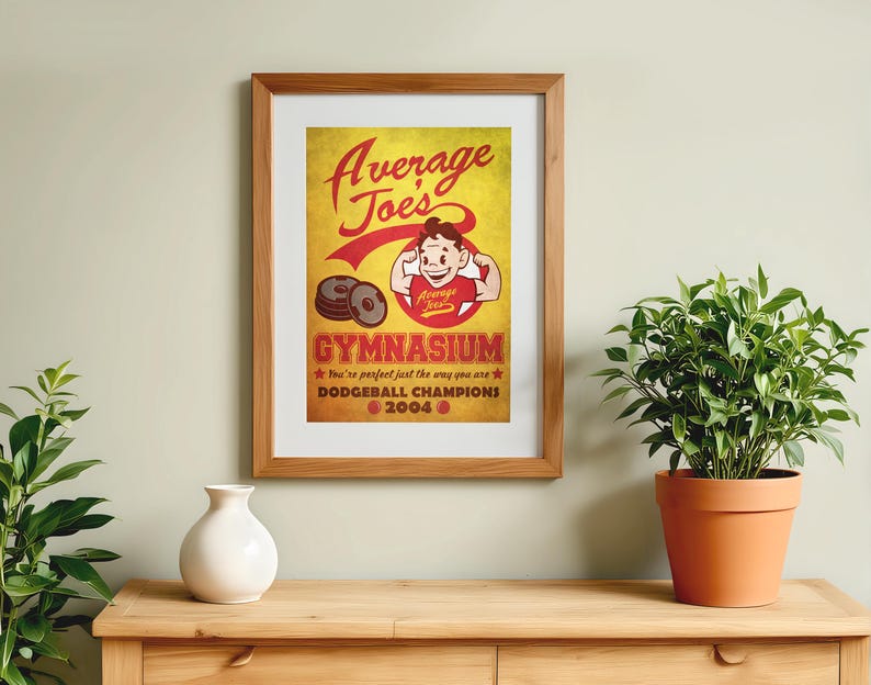 Dodgeball Movie Poster: Average Joe's Gym Fitness Retro Ad Home Decor Wall Art Print Gift image 5