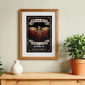 Silence of the Lambs Movie Poster: Buffalo Bill Hannibal Lecter Retro Ad Home Decor Wall Art Print Gift image 5