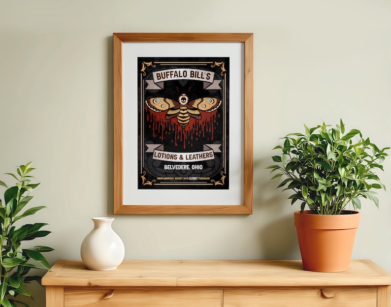 Silence of the Lambs Movie Poster: Buffalo Bill Hannibal Lecter Retro Ad Home Decor Wall Art Print Gift image 5
