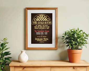 Cartello Artistico Regalo QIIXIIP Targa In Metallo Retrò Vintage Del Film The Shining Poster Metallico Vintage